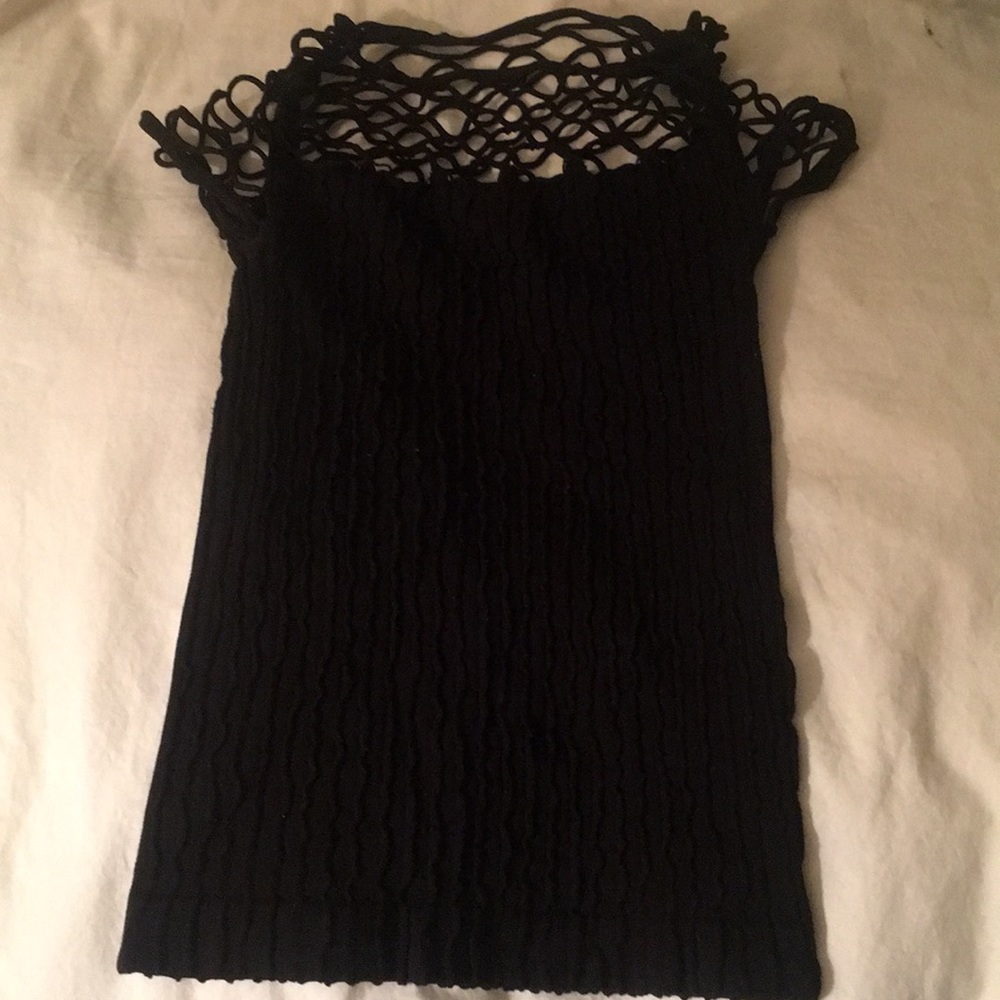 One size fishnet top